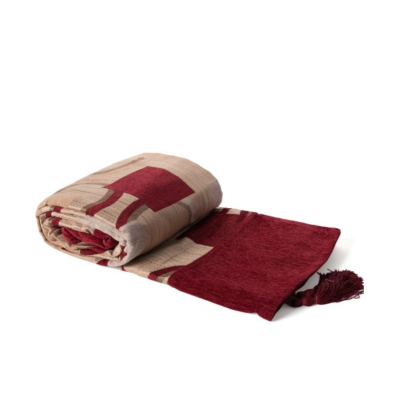 Ριχτάρι Διθέσιου Silk Fashion 9216 Κόκκινο 180x250