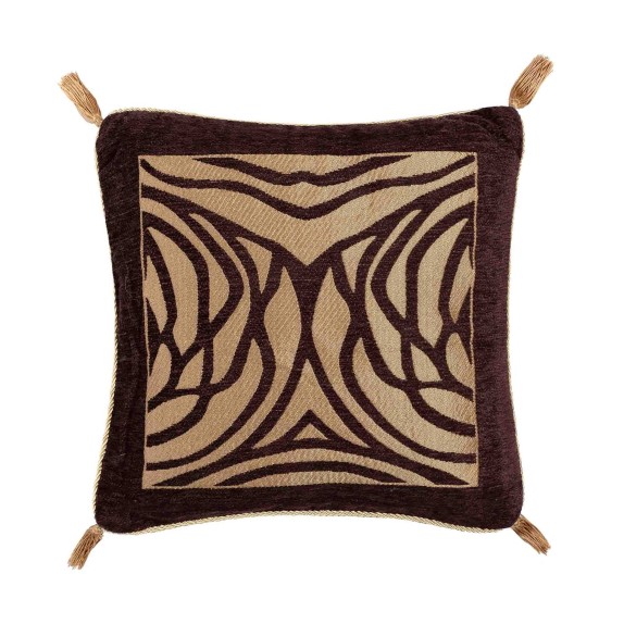 Μαξιλαροθήκη Διακόσμησης Silk Fashion 6926 Καφέ 45x45