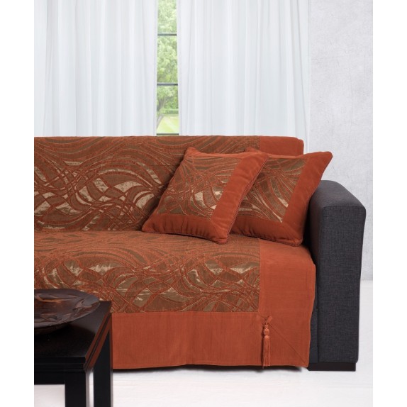 Μαξιλαροθήκη Διακόσμησης Silk Fashion 911 Πορτοκαλί 45x45