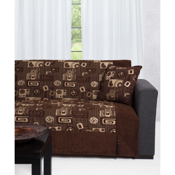 Μαξιλαροθήκη Διακόσμησης Silk Fashion 912 Καφέ 45x45