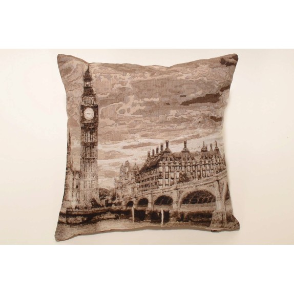 Μαξιλάρι Διακόσμησης Silk Fashion Big Ben Brown 45x45