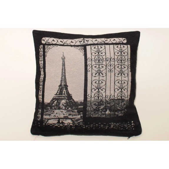 Μαξιλαροθήκη Διακόσμησης Silk Fashion Eiffel Tower 45x45