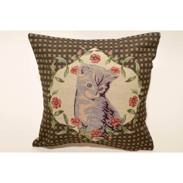 Μαξιλαροθήκη Διακόσμησης Silk Fashion Roses Cat...