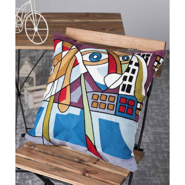 Μαξιλάρι Διακόσμησης Silk Fashion Πολύγαζο89 45x45