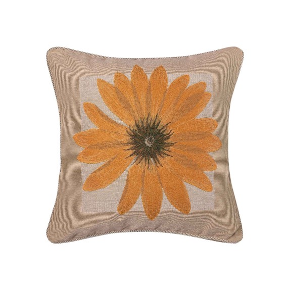 Μαξιλαροθήκη Διακόσμησης Silk Fashion Σενίλ Λουλούδι2 45x45