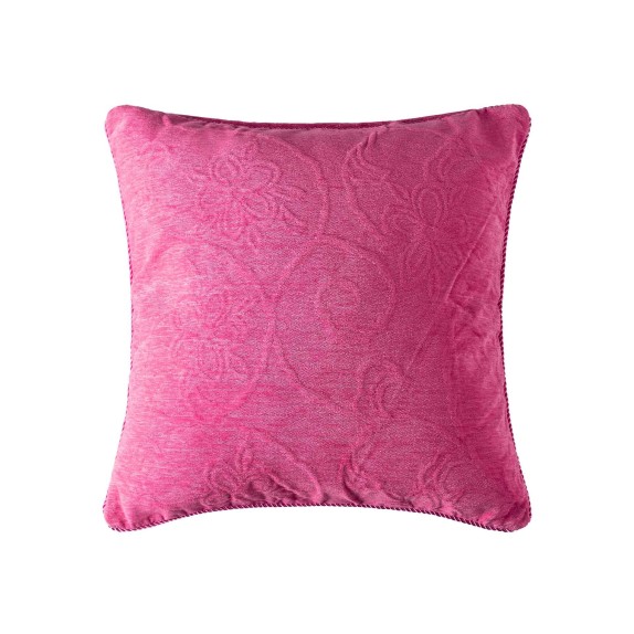 Μαξιλαροθήκη Διακόσμησης Silk Fashion 55 Φούξια 45x45