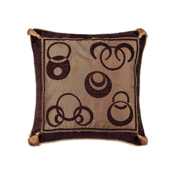 Μαξιλαροθήκη Διακόσμησης Silk Fashion 260 Καφέ 45x45