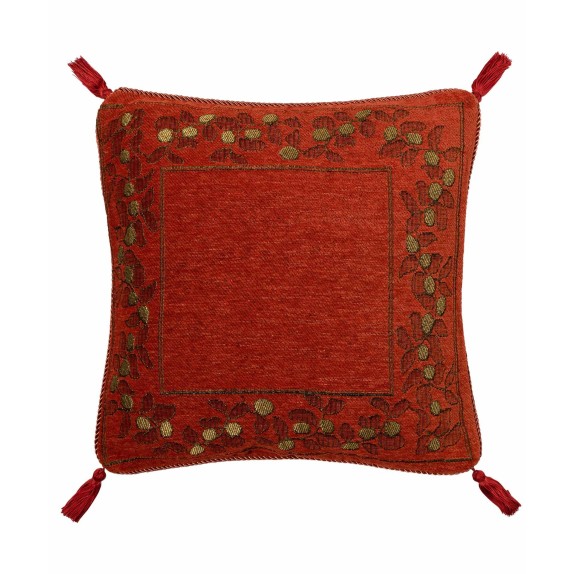 Μαξιλαροθήκη Διακόσμησης Silk Fashion 510 Κεραμιδί 45x45