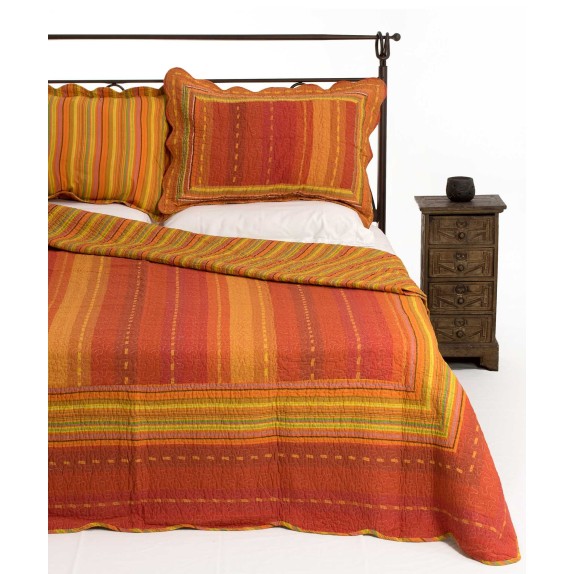 Σετ Κουβερλί Μονό Silk Fashion 8013 Πορτοκαλί 160x220