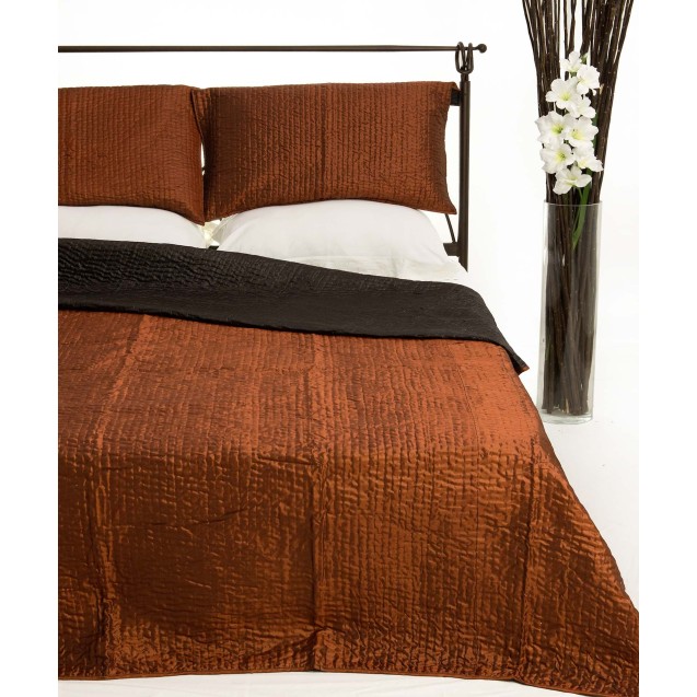 Σετ Κουβερλί Μονό Silk Fashion 6330 Κεραμιδί...