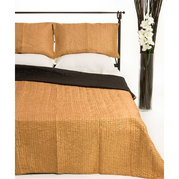  Σετ Κουβερλί Υπέρδιπλο Silk Fashion 6330 Χρυσό 220x240