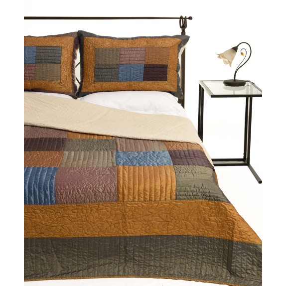 Σετ Κουβερλί Υπέρδιπλο Silk Fashion 6153 Σιέλ 220x240