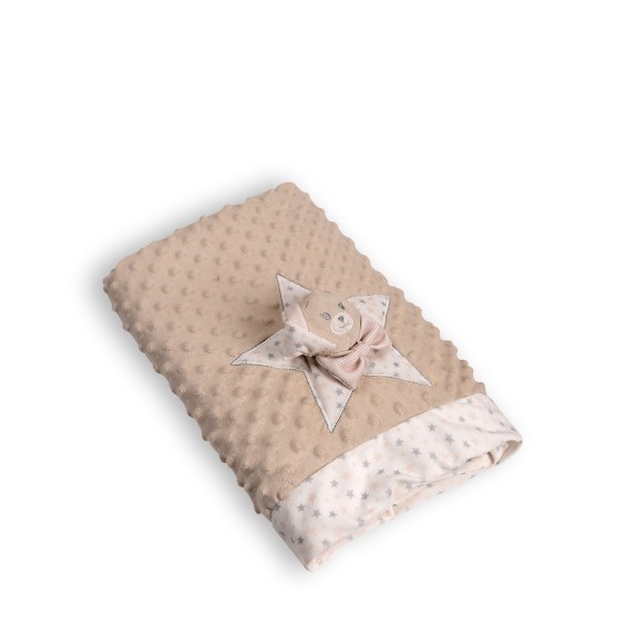 Βρεφική Κουβέρτα Silk Fashion Fsj161001J Μπέζ 100x140