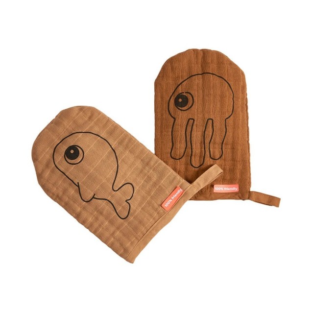 Σετ Γάντια Πλυσίματος 2 Τεμαχίων Sea Friends...