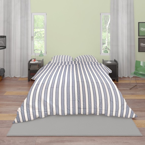 Σετ Σεντόνια Μονά 3 Τεμαχίων Dimcol Navy 158 160x240