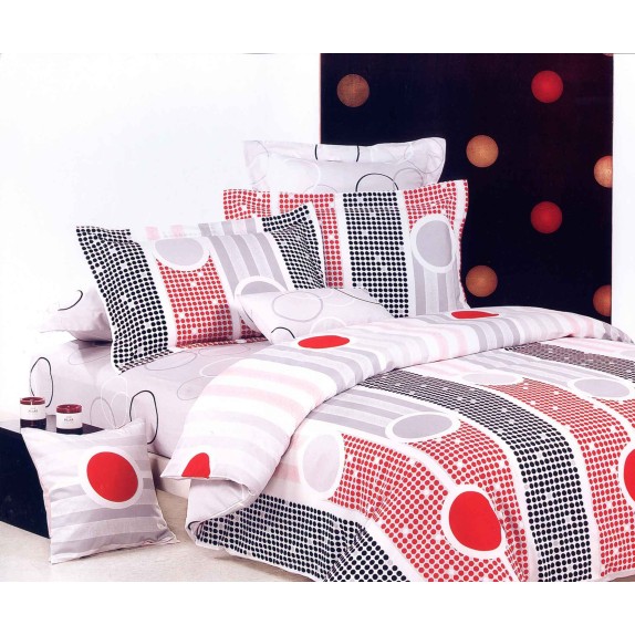 Σετ Σεντόνια Βαμβακοσατέν Υπέρδιπλα 3 Τεμαχίων Silk...