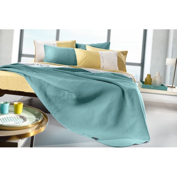 Σετ Κουβερλί Μονό 2 Τεμαχίων Guy Laroche Riva Petrol 160x240