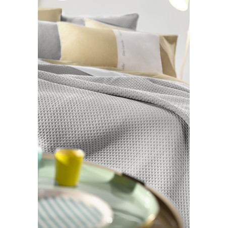 Σετ Κουβερλί Μονό 2 Τεμαχίων Guy Laroche Riva Silver 160x240