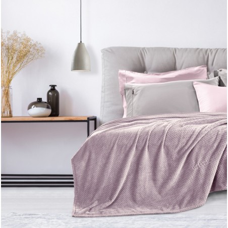 Σετ Κουβέρτα Υπέρδιπλη 2 Τεμαχίων Guy Laroche Rombus Lilac 220x240