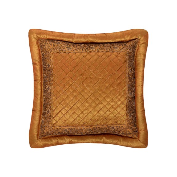  Μαξιλαροθήκη Διακόσμησης Silk Fashion Μπουρλέ Χρυσό 45x45