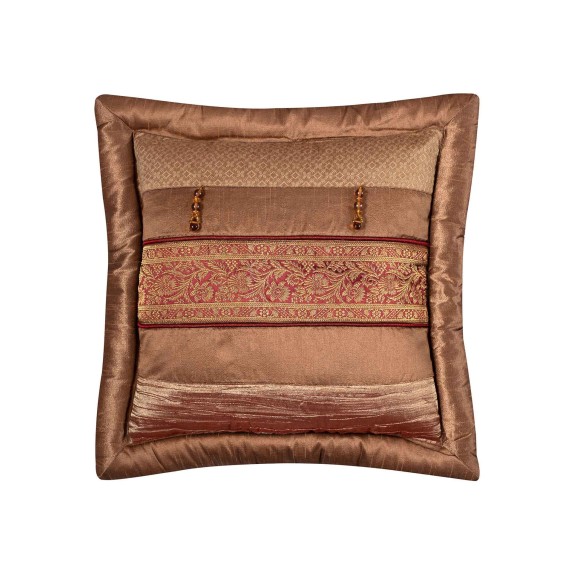 Μαξιλαροθήκη Διακόσμησης Silk Fashion Δάκρυ Καφέ 45x45