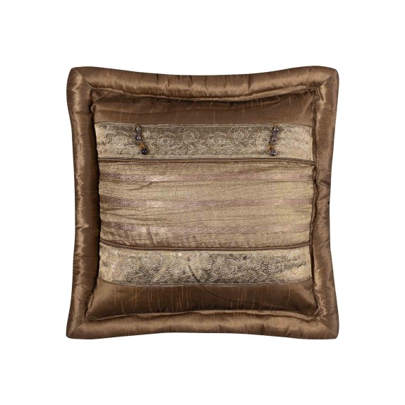 Μαξιλαροθήκη Διακόσμησης Silk Fashion Δάκρυ Λαδί 45x45