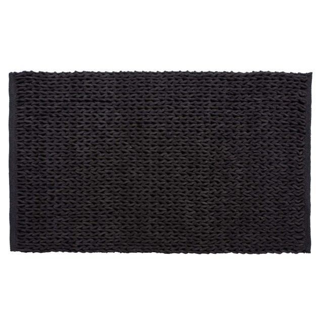 Πατάκι Silk Fashion Αλυσίδα Ανθρακί