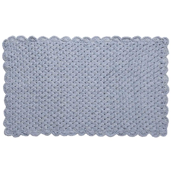 Πατάκι Silk Fashion Πλεκτό Σιέλ