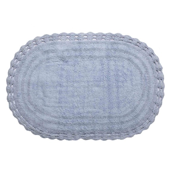 Πατάκι Silk Fashion Oval Σιέλ