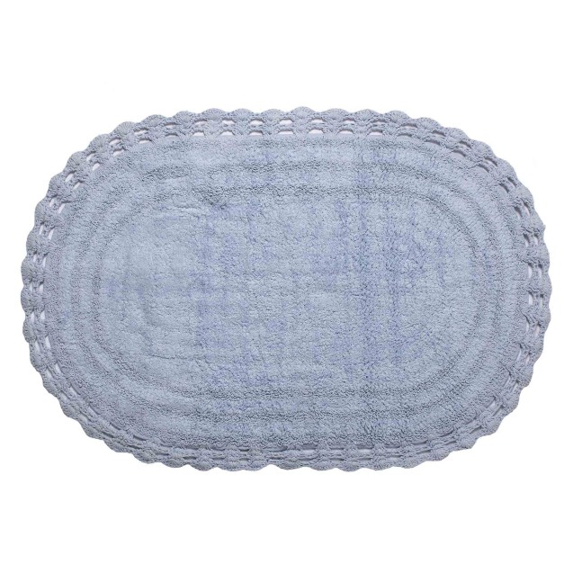 Πατάκι Silk Fashion Oval Σιέλ