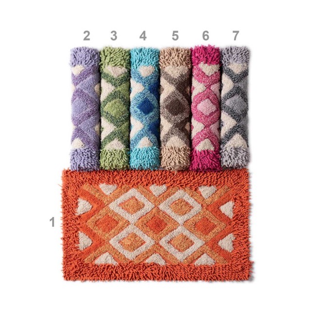 Πατάκι Silk Fashion Ρόμβος