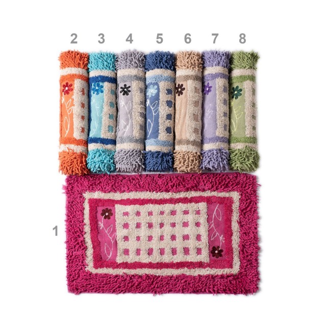 Πατάκι Silk Fashion Λουλούδι