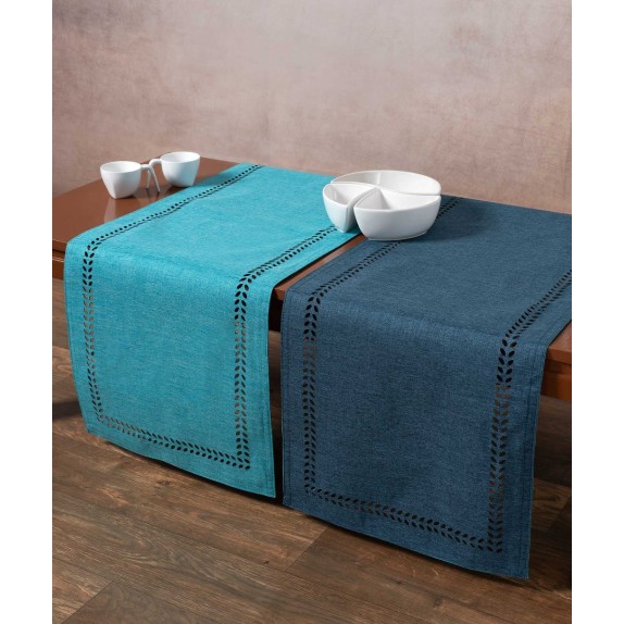 Runner Silk Fashion Bg18 Τυρκουάζ/Ραφ