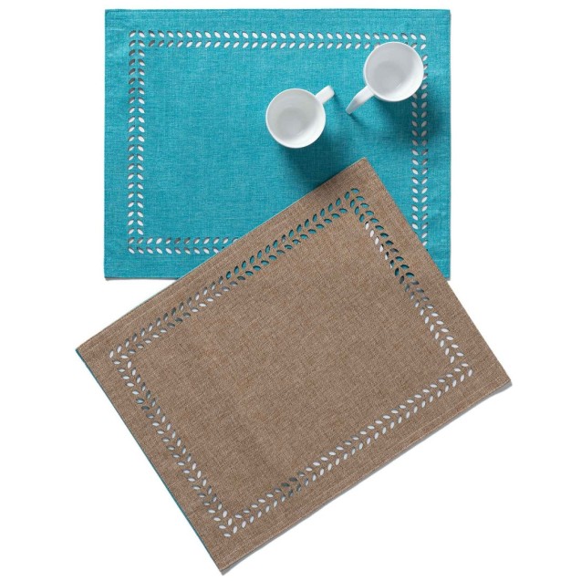 Σουπλά Silk Fashion Τυρκουάζ/Άμμου 18x35