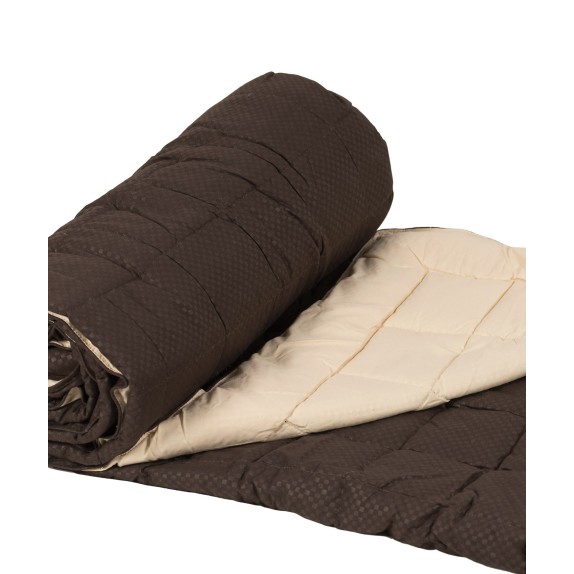 Πάπλωμα Μονό Silk Fashion 11053 Καφέ/Μπέζ 160x220