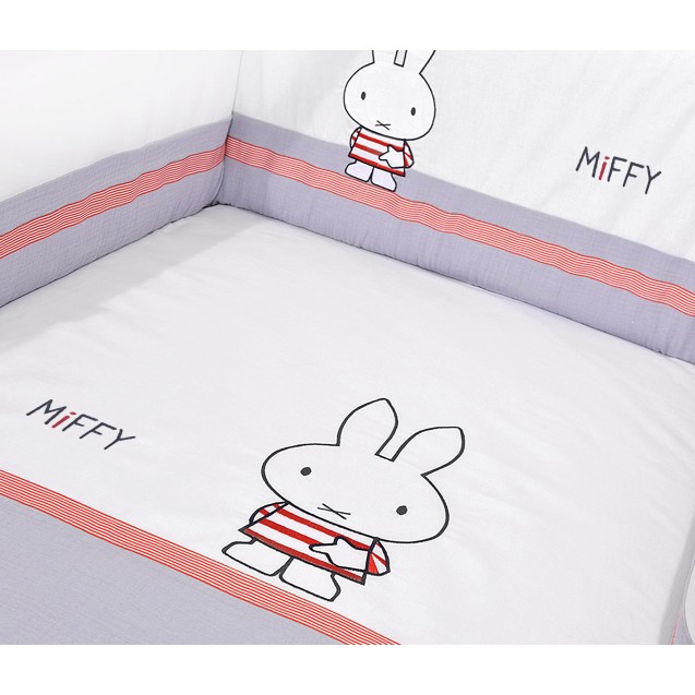 Σετ Προίκας 3 Τεμαχίων Miffy Γκρι Des. 65