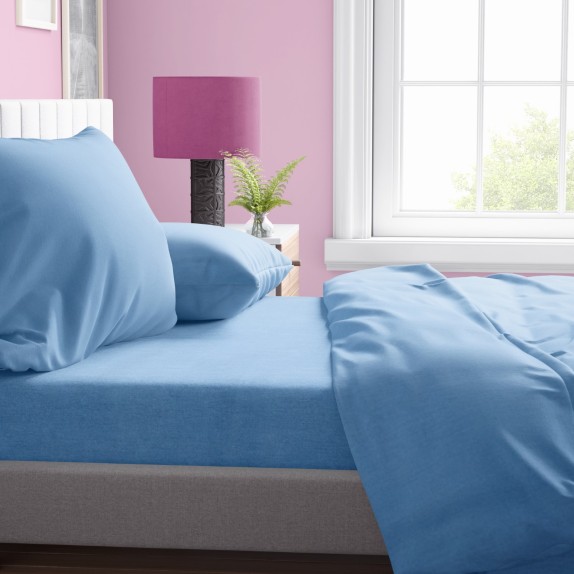 Πάπλωμα Υπέρδιπλο Dimcol Solid 498 Sky Blue 220x240