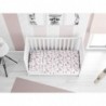Σετ Σεντόνια Κούνιας 3 Τεμαχίων Dimcol Unicorn 108 White-Pink 120x160