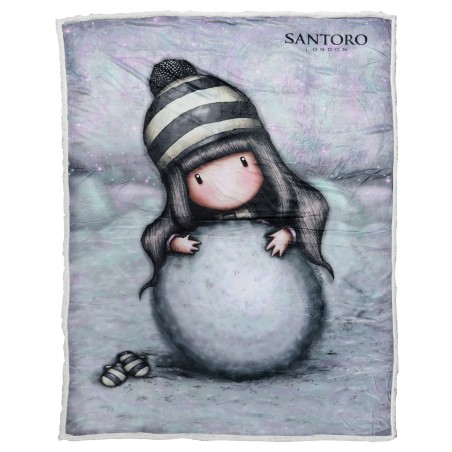 Κουβέρτα Fleece με Sherpa Μονή Das Home Santoro Gorjuss- The Snow Girl 5033 160x220