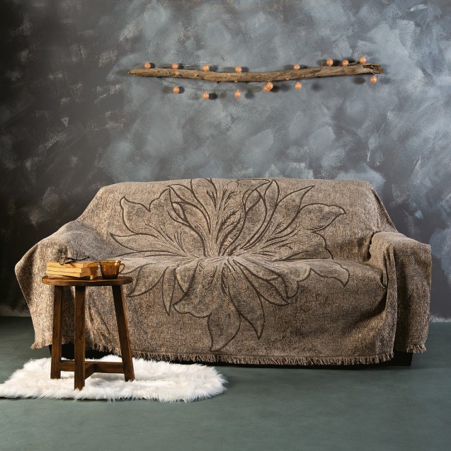 Ριχτάρι Διθέσιου Sb Home Orchidea Beige 180x240