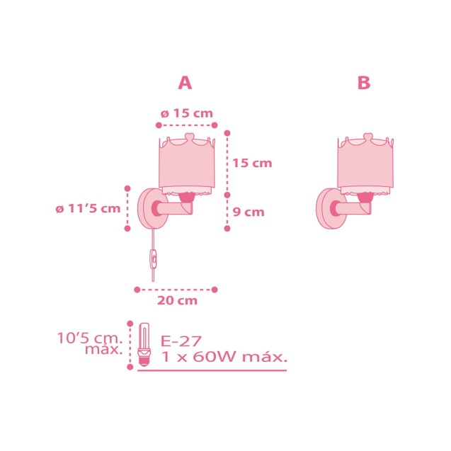 Παιδική Απλίκα Τοίχου Ango Little Queen 61109