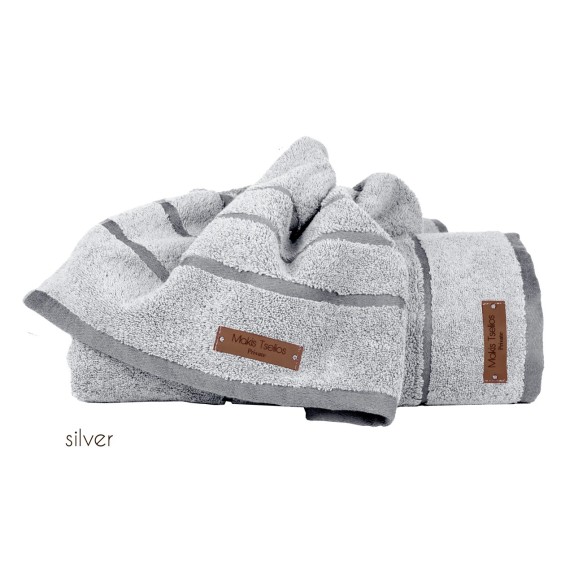 Πετσέτα Προσώπου Makis Tselios Prive Silver 50x90