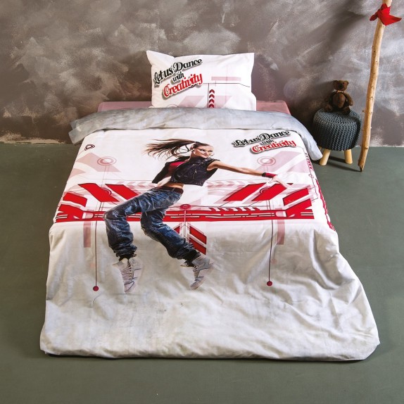 Σετ Παπλωματοθήκη Μονή 2 Τεμαχίων Sb Home Hip Hop 160x240