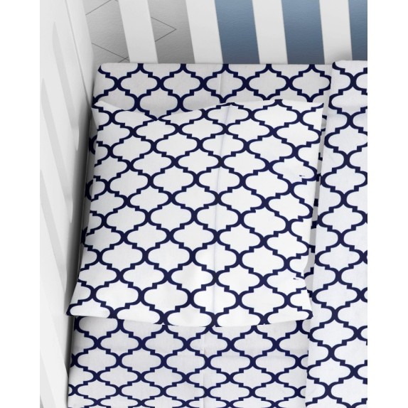 Βρεφική Μαξιλαροθήκη Dimcol Windows 176 White-Dark Blue...