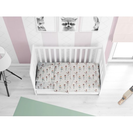 Παπλωματοθήκη Κούνιας Dimcol Μπαλαρίνα 166 Green 120x160