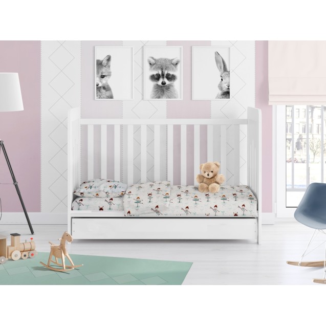 Σετ Σεντόνια Φανελένια Κούνιας 3 Τεμαχίων...