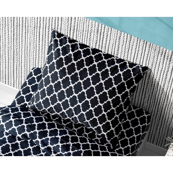 Μαξιλαροθήκη Dimcol Windows 175 Dark Blue-White 50x70