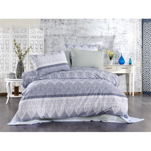 Παπλωματοθήκη Μονή Dimcol Ηλέκτρα 360 Grey 160x240