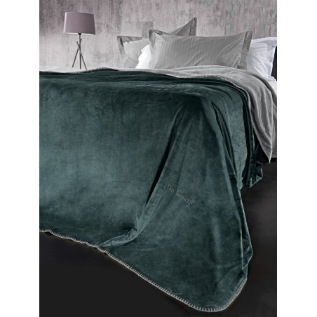 Σετ Κουβέρτα Υπέρδιπλη 2 Τεμαχίων Guy Laroche Velvet Emerald 220x240