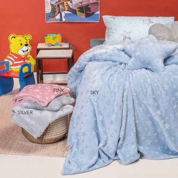 Κουβέρτα Μονή Melinen Starito Pink 160x220